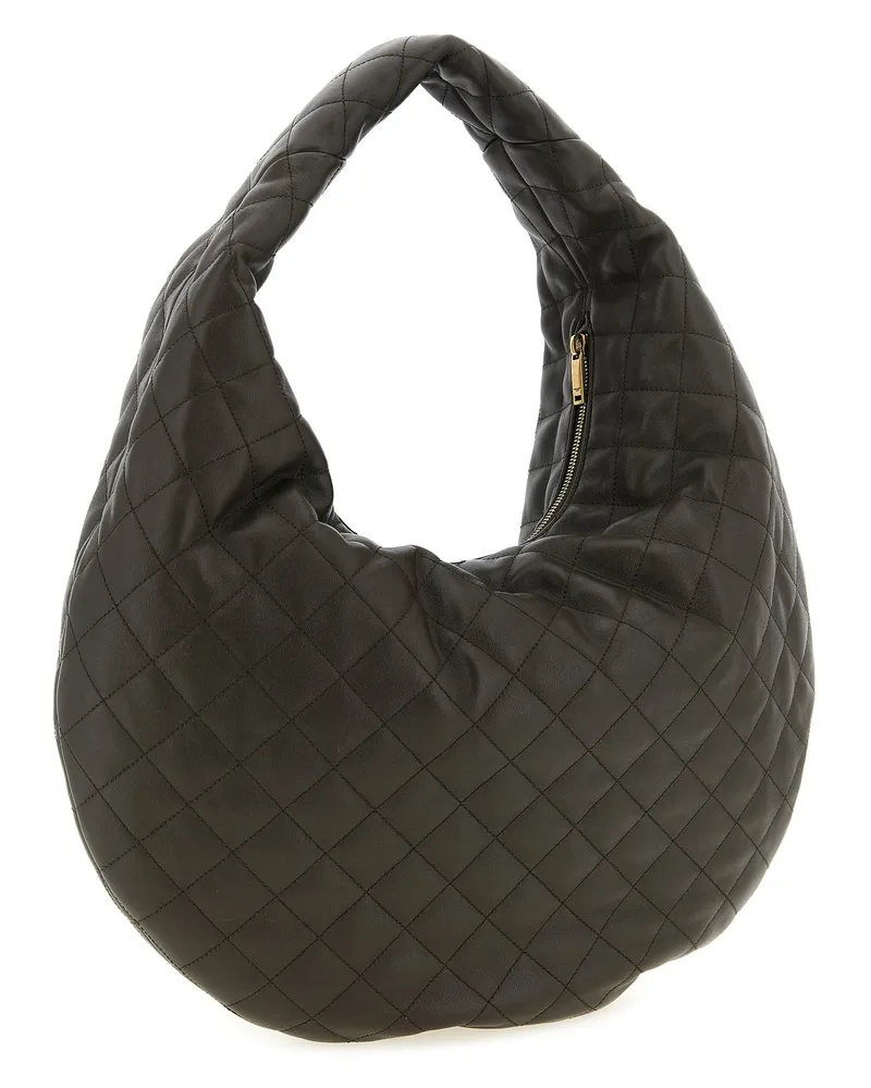Saint Laurent Quilted Nappa Leather Shoulder Bag — Black Black