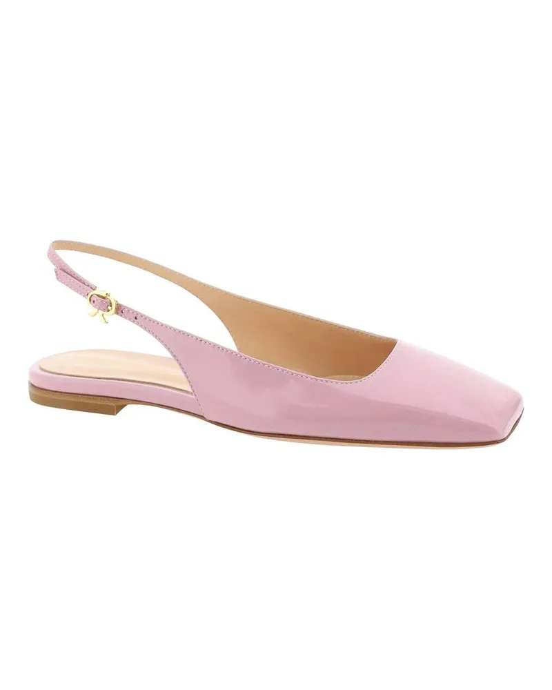Gianvito Rossi Women's Multicolor Calfskin Flat Sandals Pink