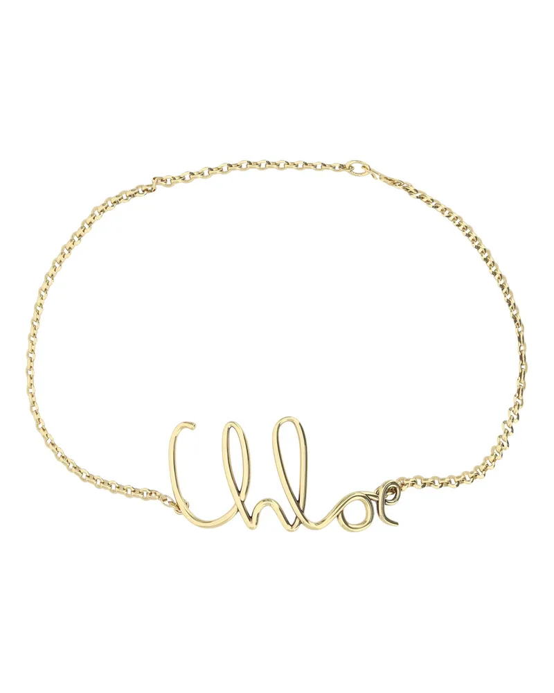 Chloé Women's Metal Chain Belt Vintage Gold Brass Gold