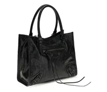 Women's Black Lamb Ovis Aries Shoulder Bag