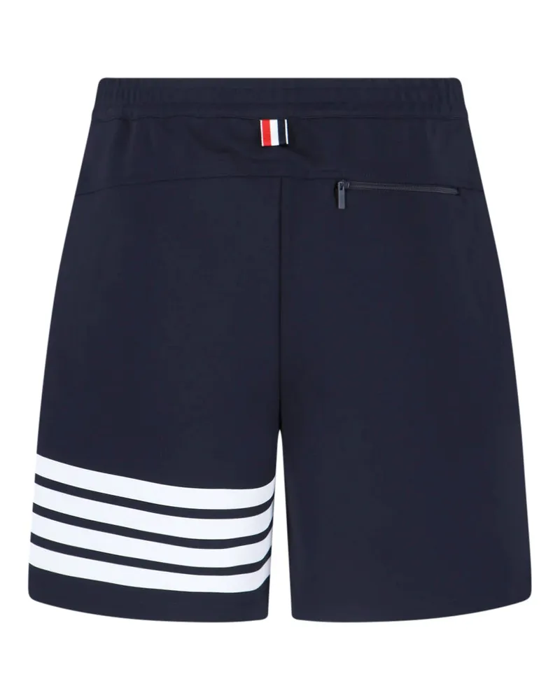 Thom Browne Men's Trousers Blue Viscose Navy