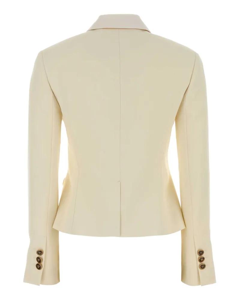 Versace 1w740woolwhite Giacche E Gilet Jacket Beige