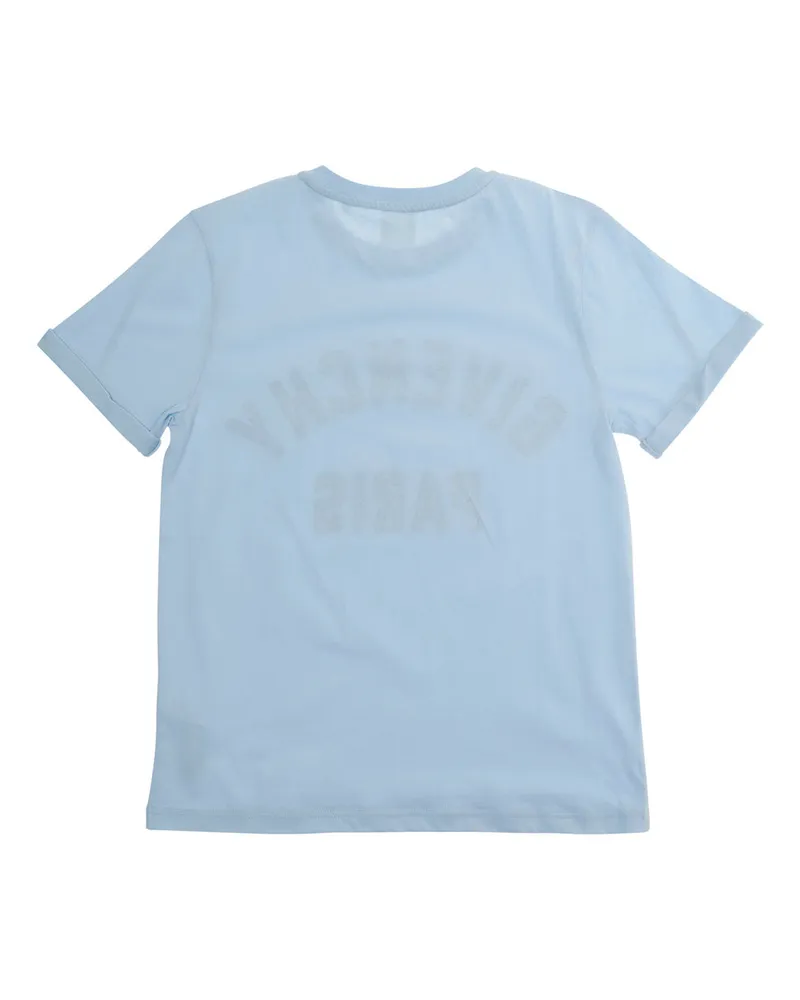Givenchy Logo-Printed Cotton T-Shirt — Blue Blue