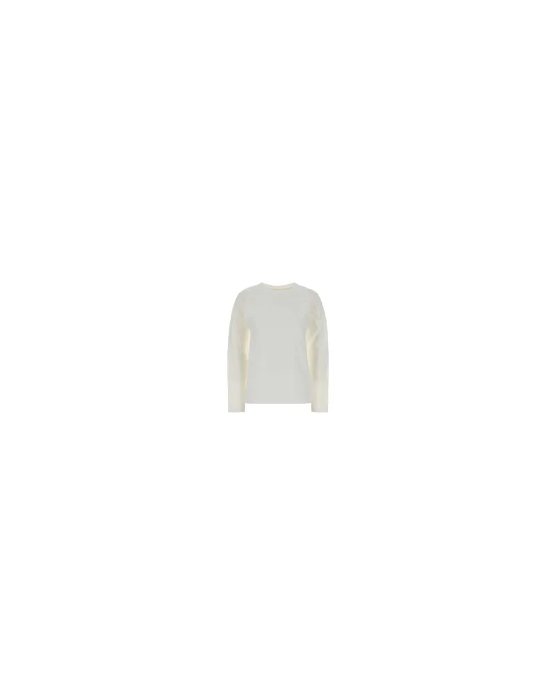 Jil Sander Women's White Cotton T-Shirt Optic Exterior Exterior: T-shirts And Polos White