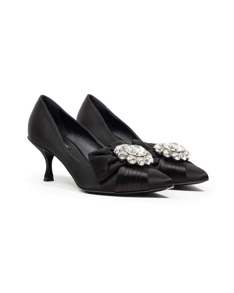 Dolce & Gabbana Women's Black Viscose Pumps Black