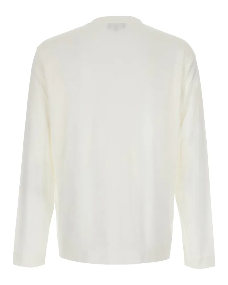 Emporio Armani Men's Long-Sleeved Modal T-Shirt White T-Shirts And Polos White