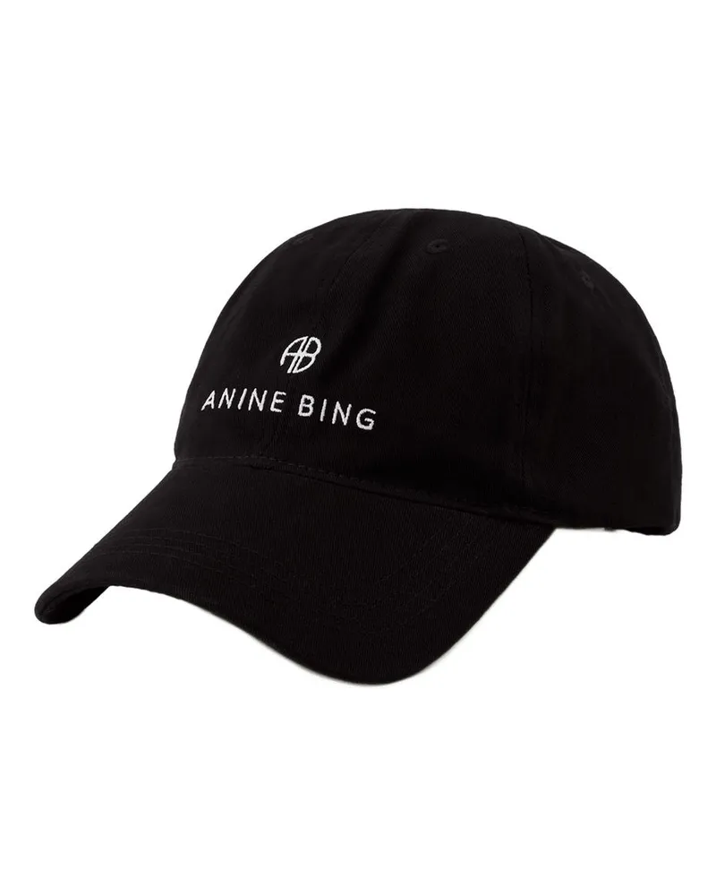 Anine Bing Women's Baseball Cap -  Cotton Black Accessories Hats Black