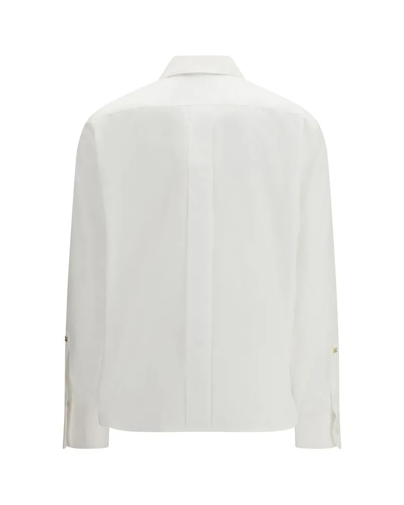 Max Mara Women's White Cotton Dress Shirt White
