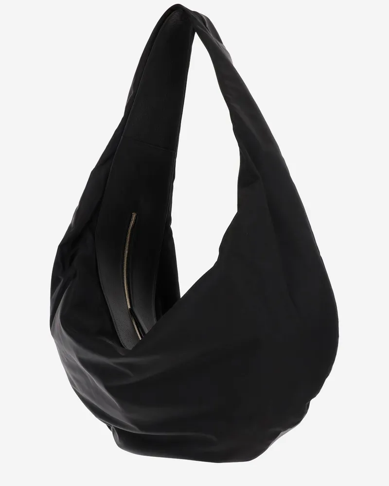 KHAITE Women's Sport Xl Hobo Bag Black Nylon Shoulder Black