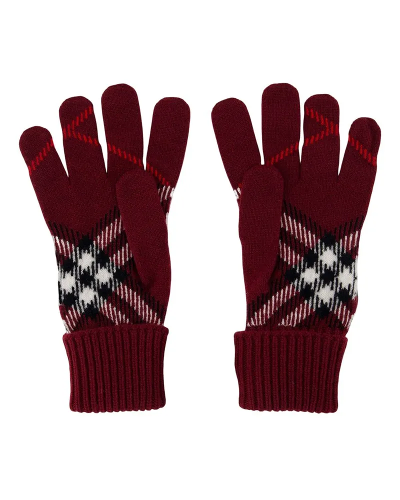 Burberry Gloves — Burgundy Burgundy