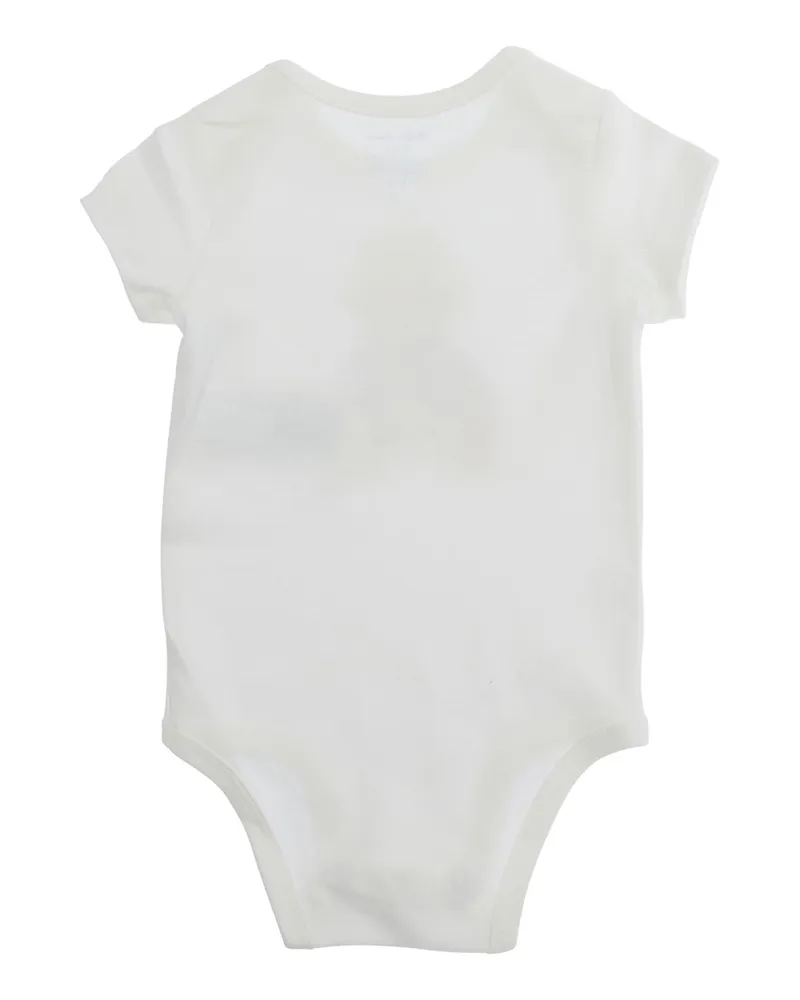 Ralph Lauren Unisex Bodysuit White Cotton Tracksuit Sets White