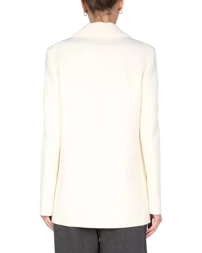 Jil Sander Tailored Wool Blazer — Ivory Ivory