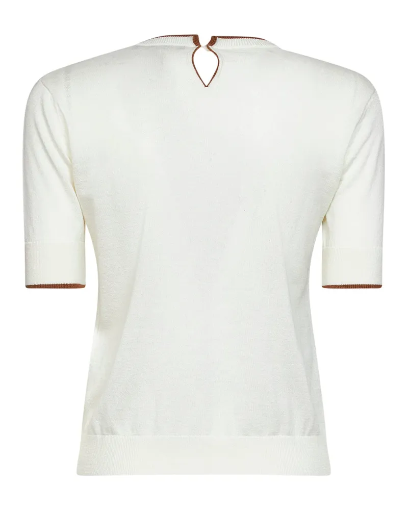 Max Mara MSTAGENDA Sweater — White White
