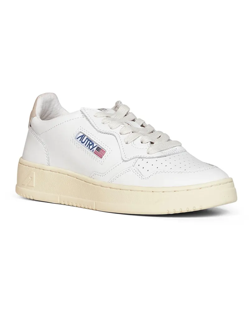 AUTRY Women's Sneakers Medalist Low White Leather Calf Trainers White