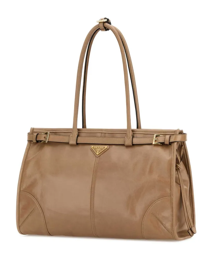 Prada Women's Beige Large  Bonnie Shoulder Bag Cammeo N Borse A Mano Beige