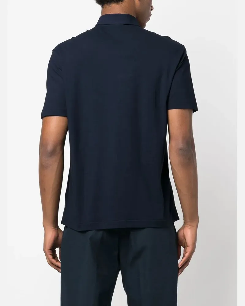 Herno Men's Cotton Polo Shirt Ss26 M Navy