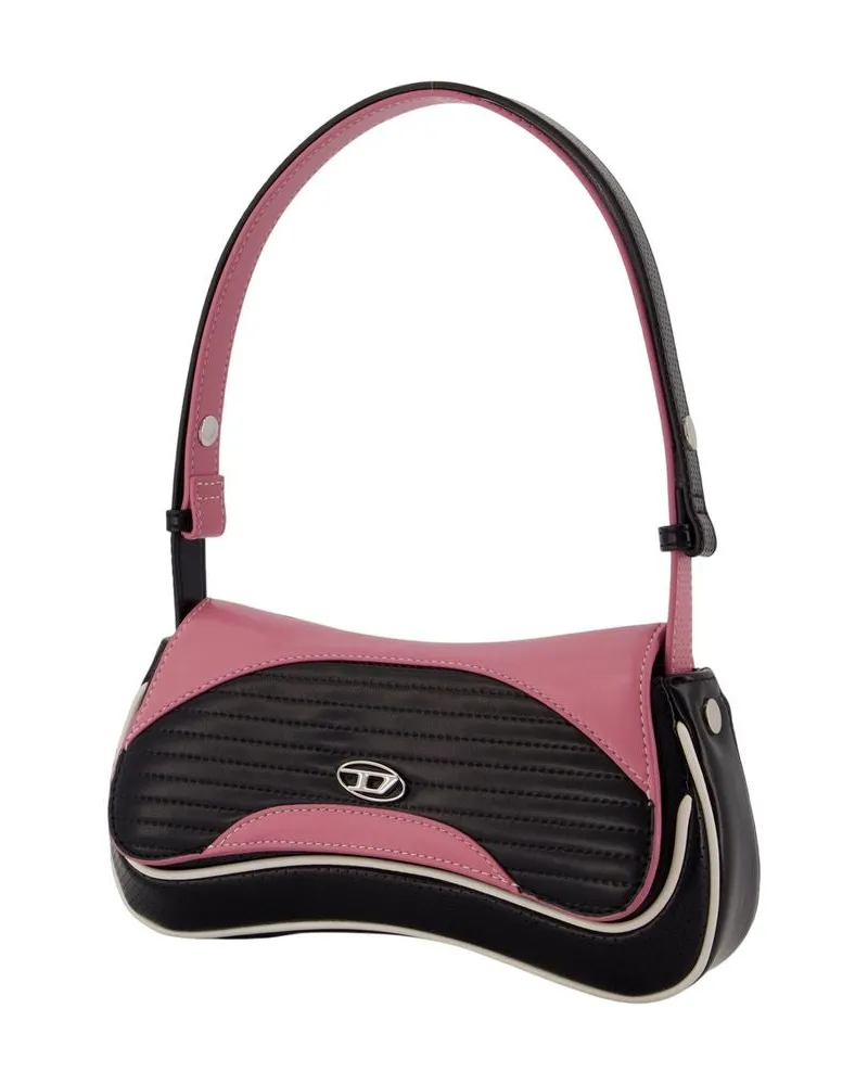 Diesel Women's Play Shoulder Bag -  Synthetic Leather Black Faux_leather Shoulder-Hobo-Bags Black