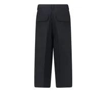 Women's Trousers Black Polyester
