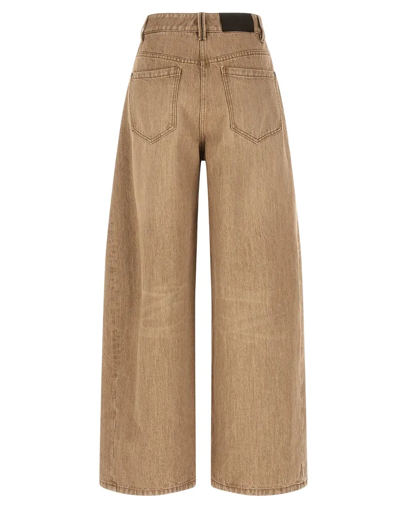 Brunello Cucinelli Women's Beige Cotton Jeans Denim Clothing Beige