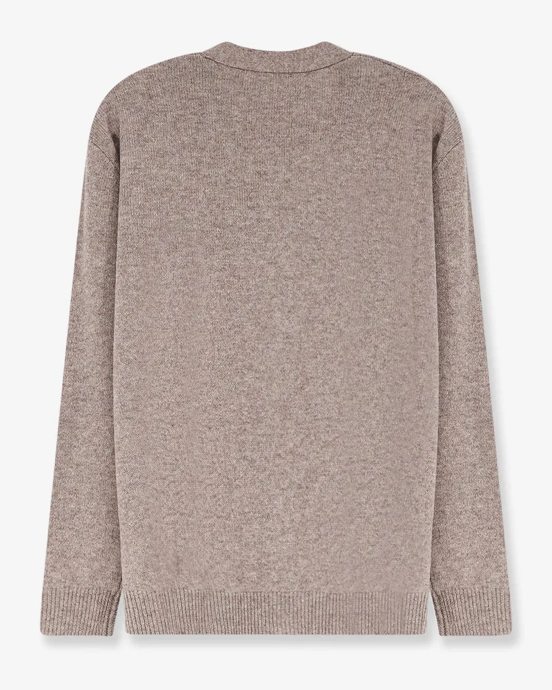 ASPESI Women's Cardigan Beige Wool-Cashmere Blend Sweater Beige