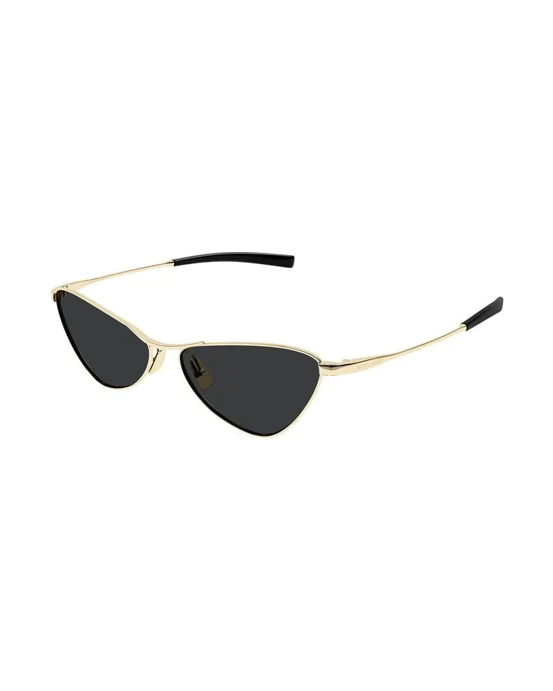 Saint Laurent Unisex Sunglasses Metallic Metal Gold