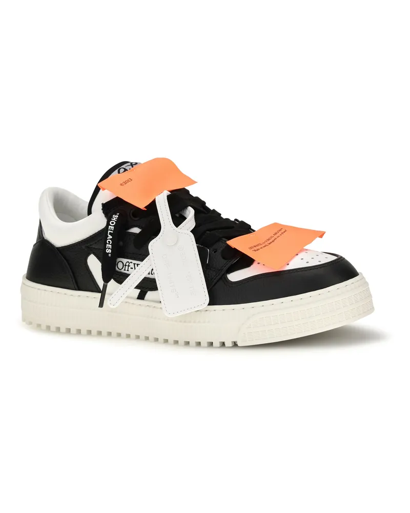 OFF-WHITE Men's Low Top 3.0 Off Court Sneakers White-Black White/black White