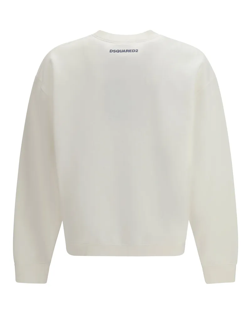 Dsquared2 Graphic Print Sweatshirt — White White