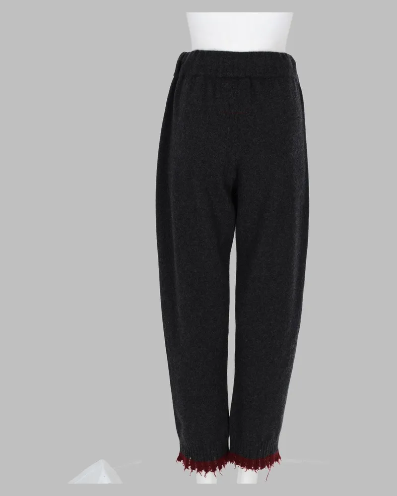 Uma Wang Cashmere Trousers — Charcoal Charcoal