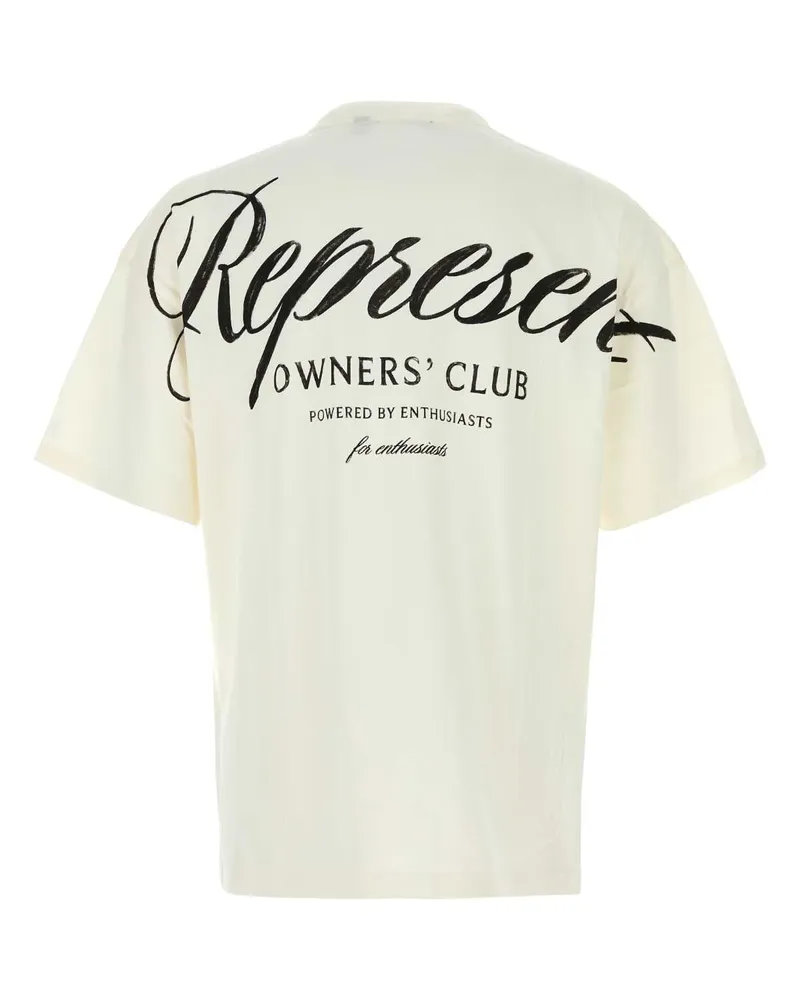 REPRESENT Men's Owners Club T-Shirt White Cotton White