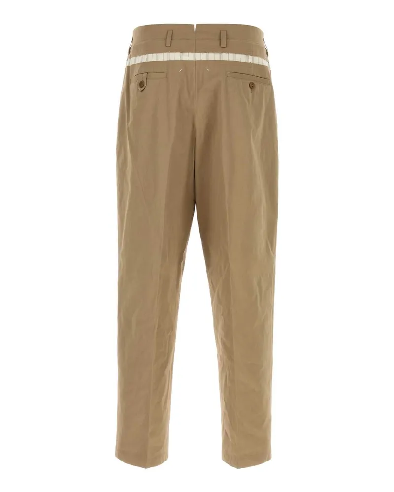 Maison Margiela Cotton Trousers — Beige Beige