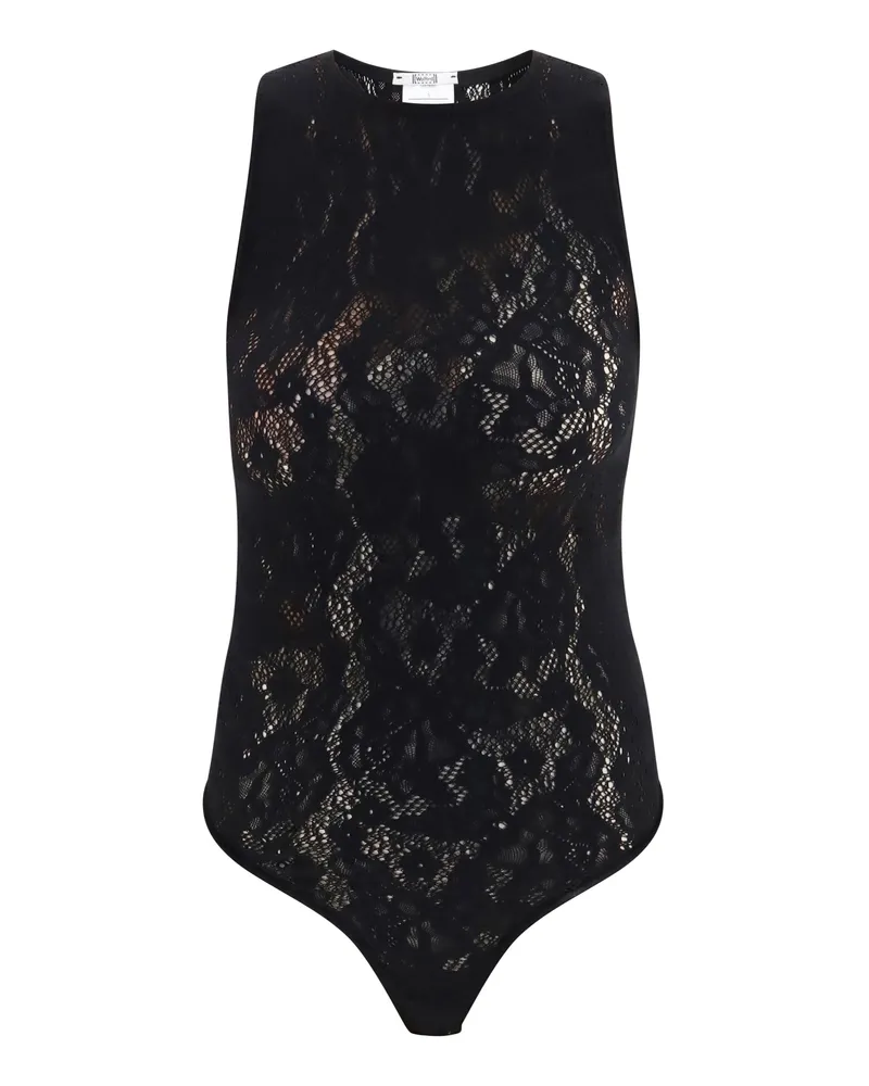 Wolford Women's Infinite Rose Bodysuit Black Polyamide; Elastane Top Black