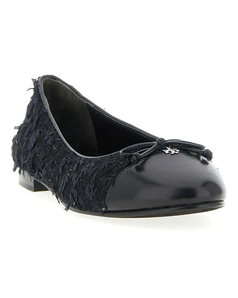Tory Burch Cap-Toe Ballet Flat — Black Black