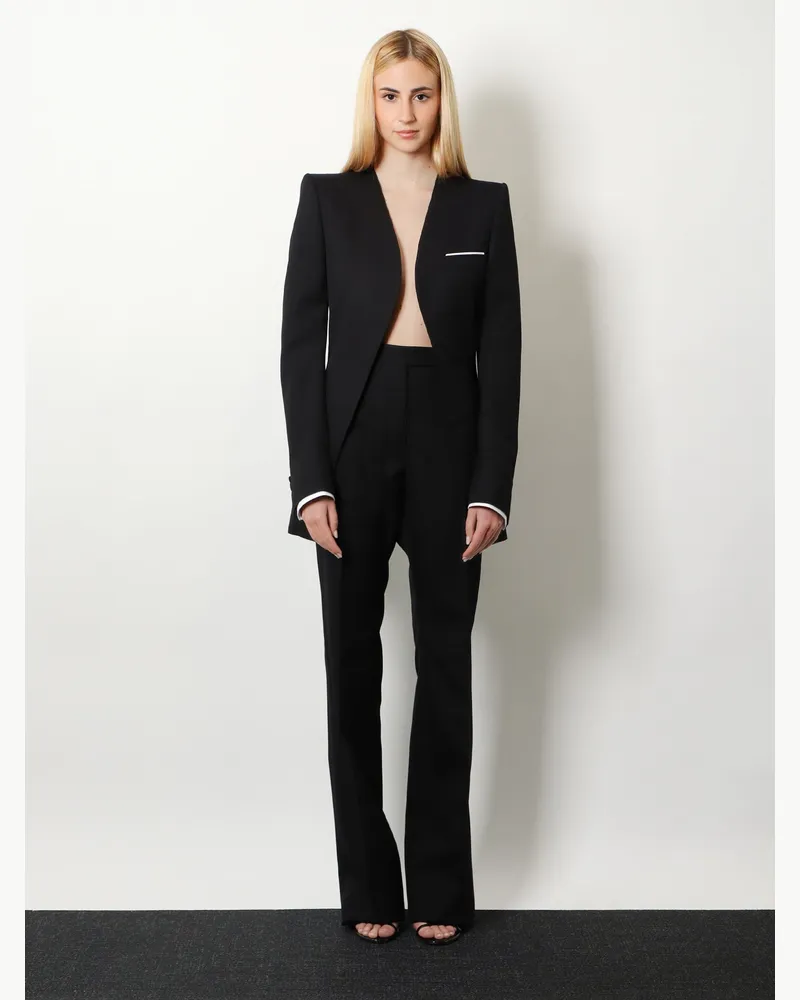 Tom Ford Women's Blazer Wool-Silk Black Blazers Jacket Black