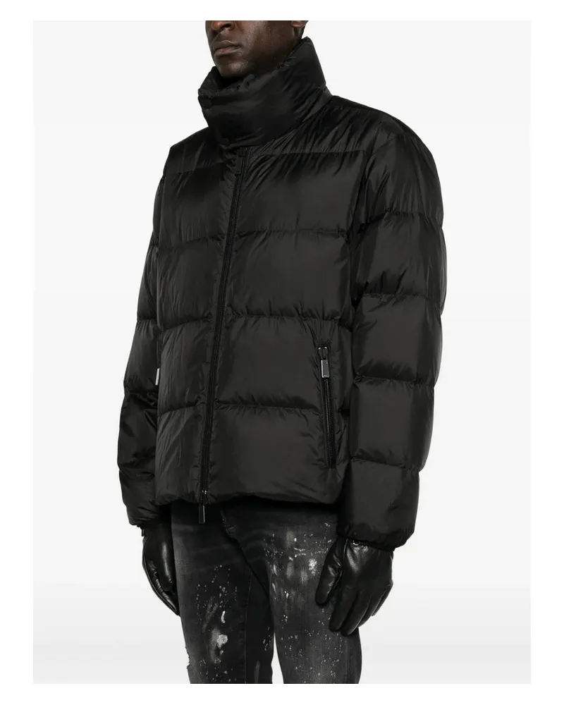 Dsquared2 Quilted Down Down Jacket — Black Black