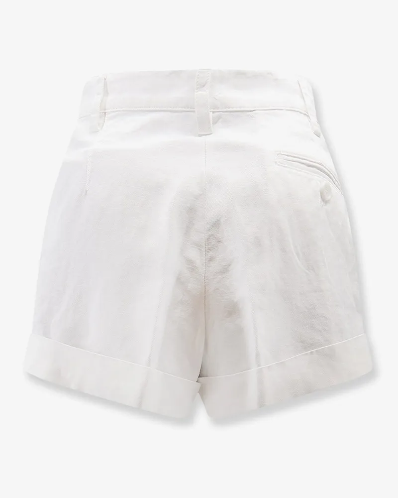 ASPESI Women's Shorts Cotton-Linen White White