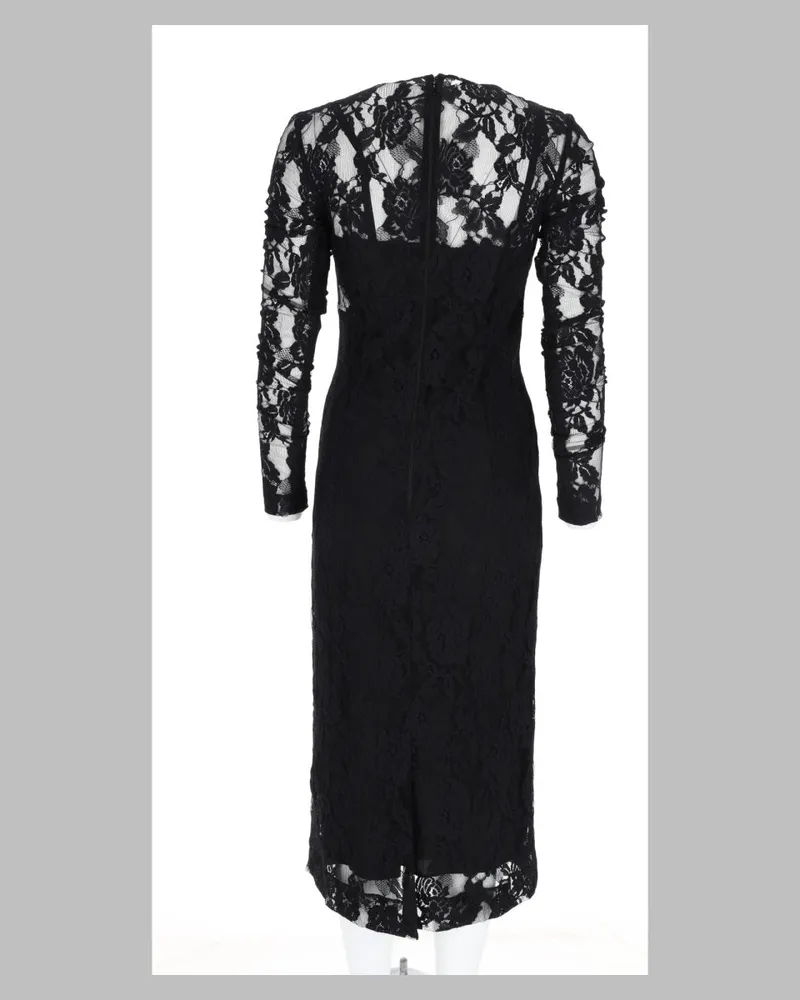 Dolce & Gabbana Lace Dress — Black Black