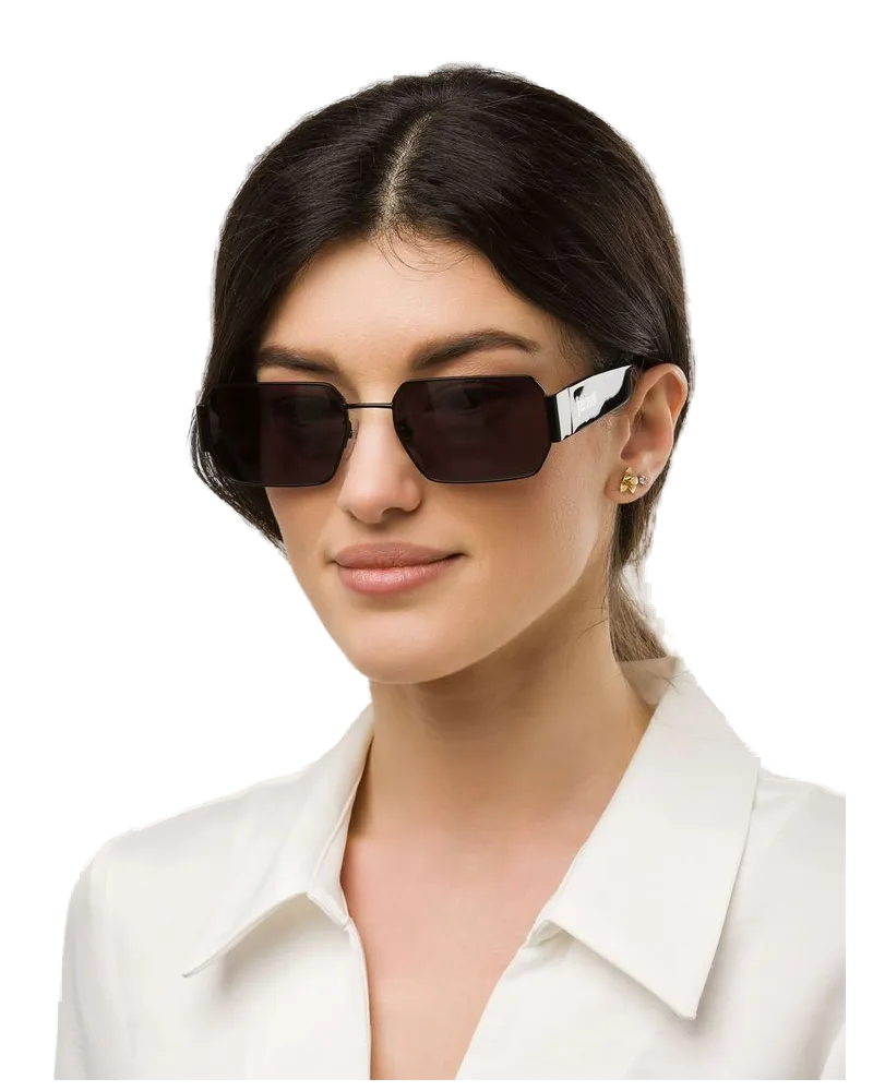 Just Cavalli Unisex Sunglasses Total Shiny Black Stainless Steel Eyewear Black