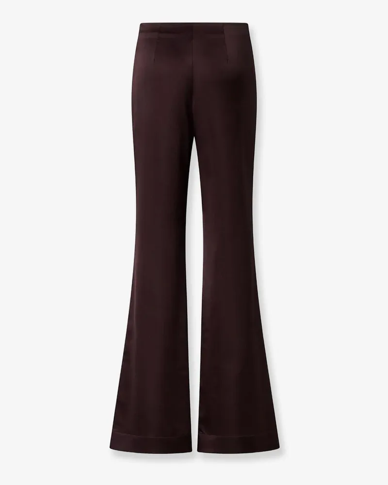 Pinko Women's Pinolo Satin Trousers Purple Polyester Purple