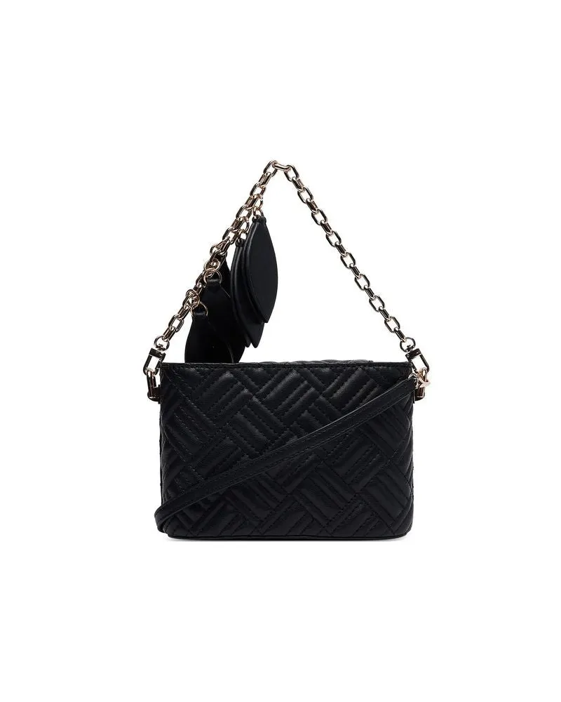 Guess Sally Mini Bucket Crossbody Bag — Black Black