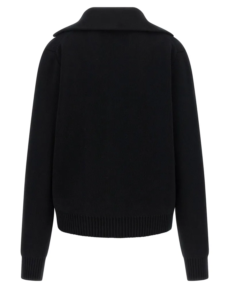 Dolce & Gabbana Embroidered Wool Cardigan — Black Black