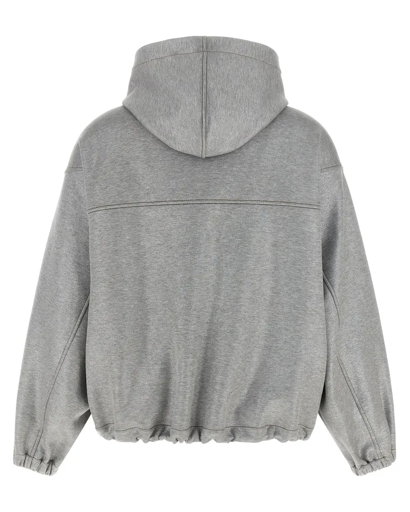 Brunello Cucinelli Women Silver Cotton Bomber Clothing Silver