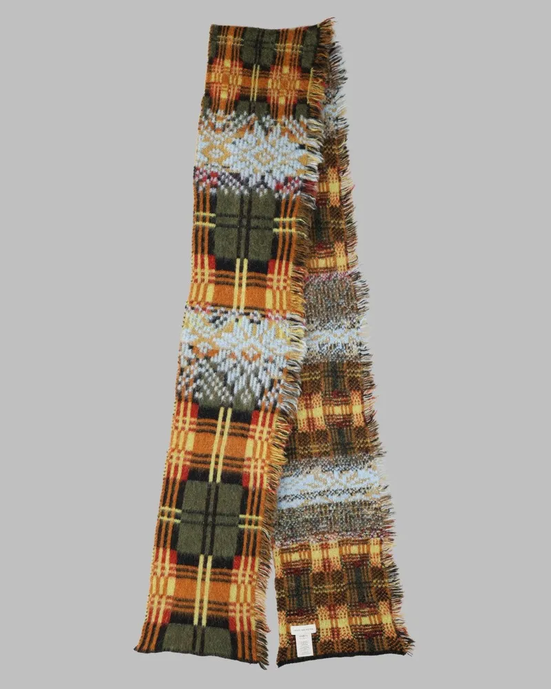 Dries van Noten Alpaca and Wool Blend Scarf — Multicolor Multicolor