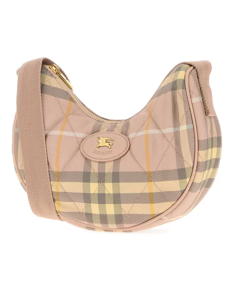 Burberry Women's Embroidered Fabric Crossbody Bag Teacupipcheck Borse A Tracolla Beige