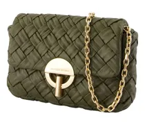 Women's Nano Moon Shoulder Bag Green Lambskin