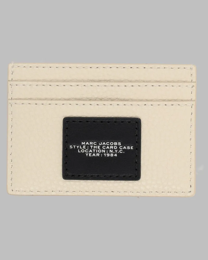 Marc Jacobs Embroidered Leather Card Case — Ivory Ivory