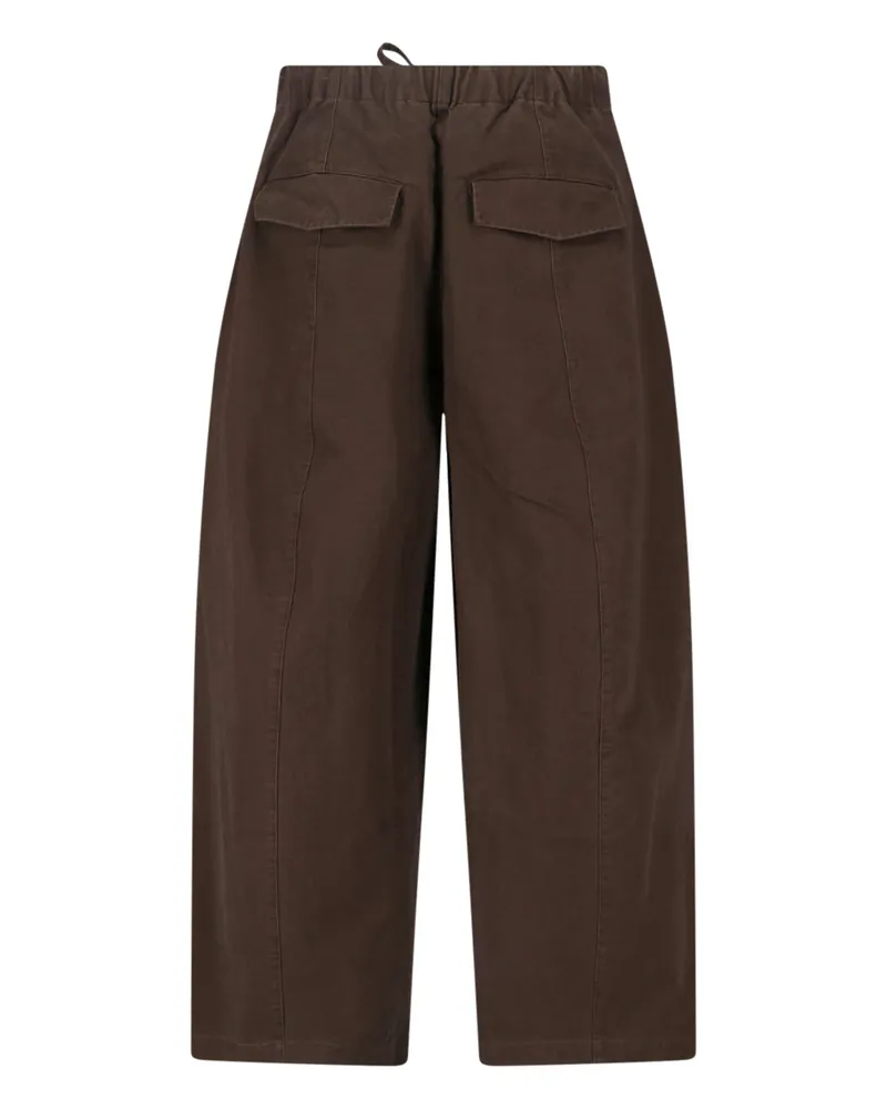 Entire Studios Unisex Trousers Brown Cotton Brown