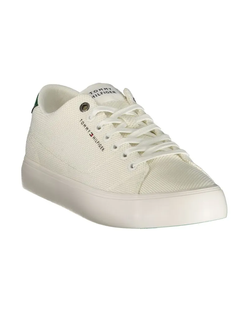 Tommy Hilfiger Perforated Polyester Sneaker — White White