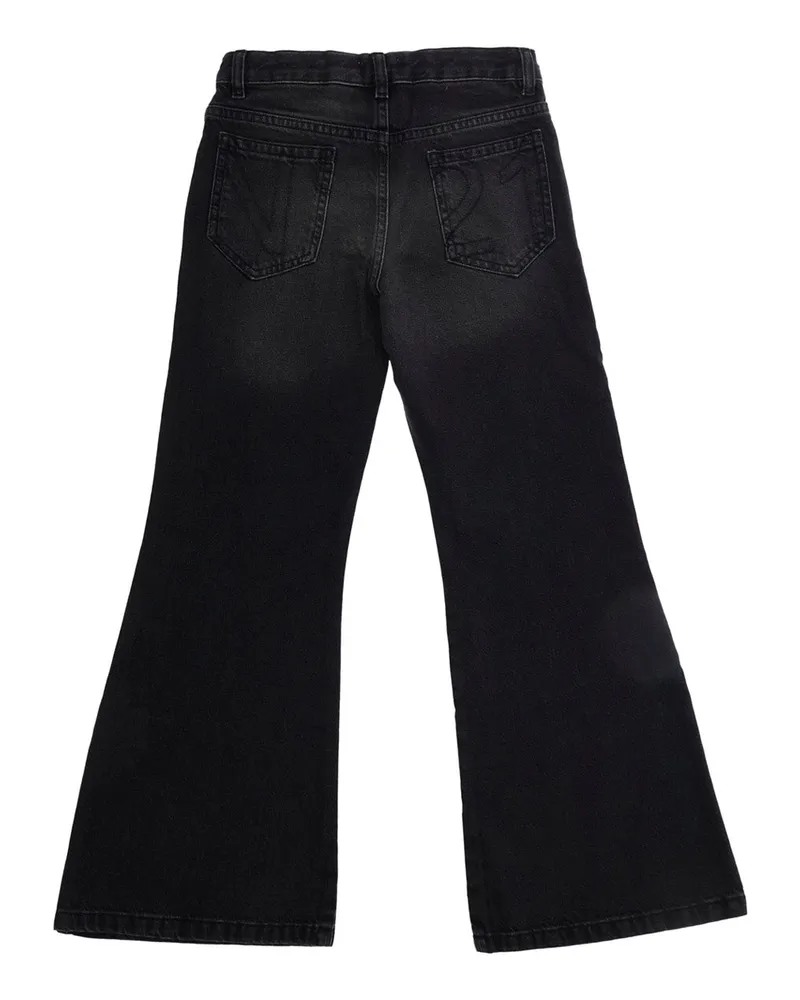 N° 21 Five-Pocket Cotton Jeans — Black Black