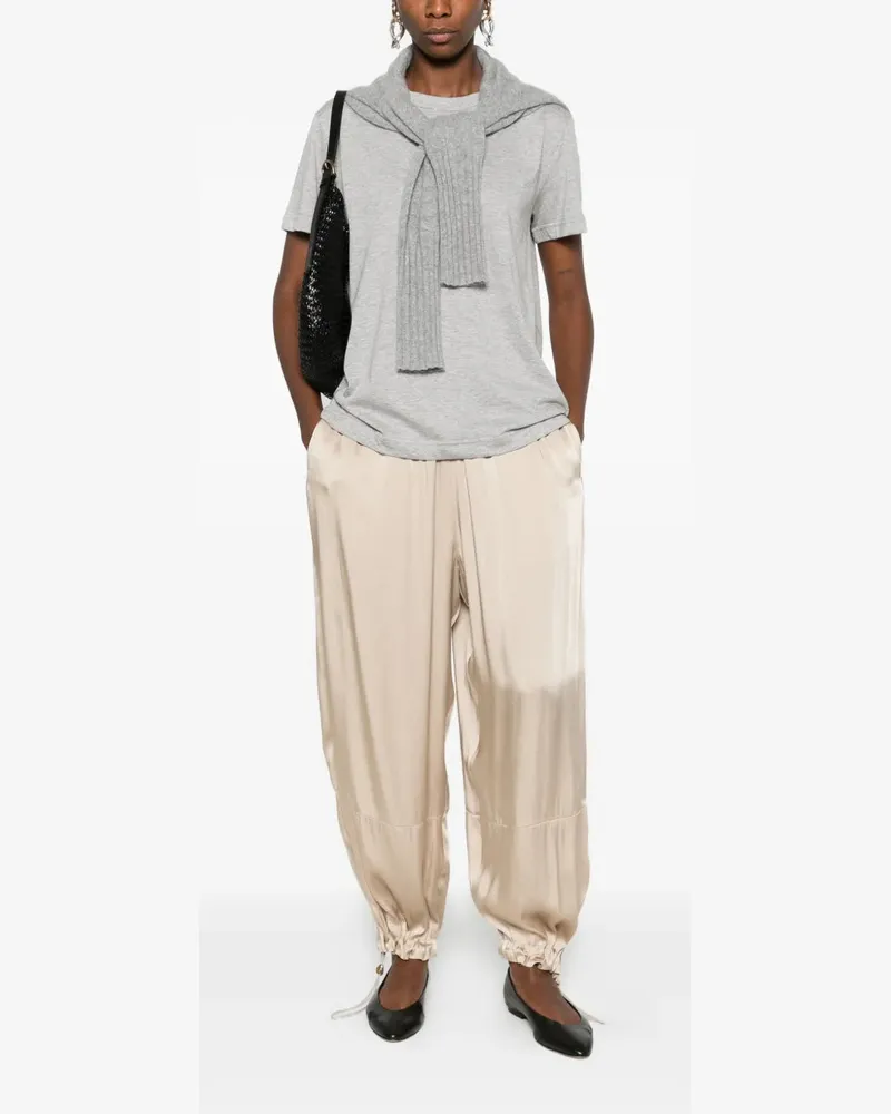 Fabiana Filippi Women's Crew-Neck T-Shirt Aw25 W Grey