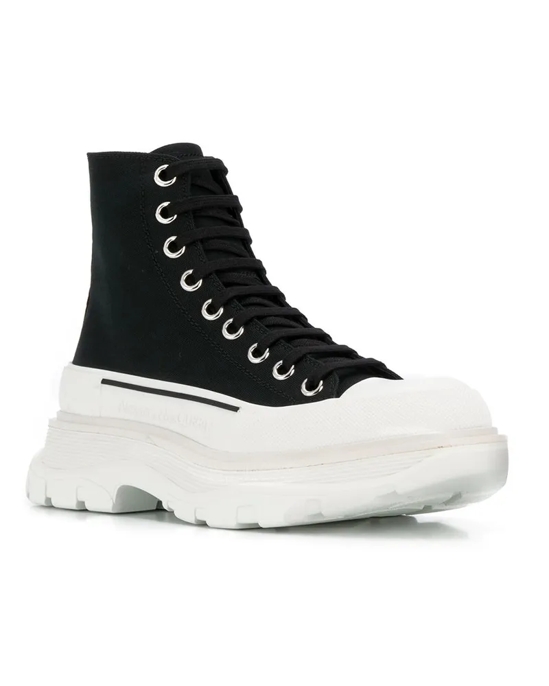 Alexander McQueen Tread Slick Sneaker — Black Black